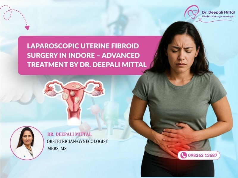 Laparoscopic uterine fibroid surgery in Indore performed by Dr. Deepali Mittal, experienced gynae laparoscopic surgeon.